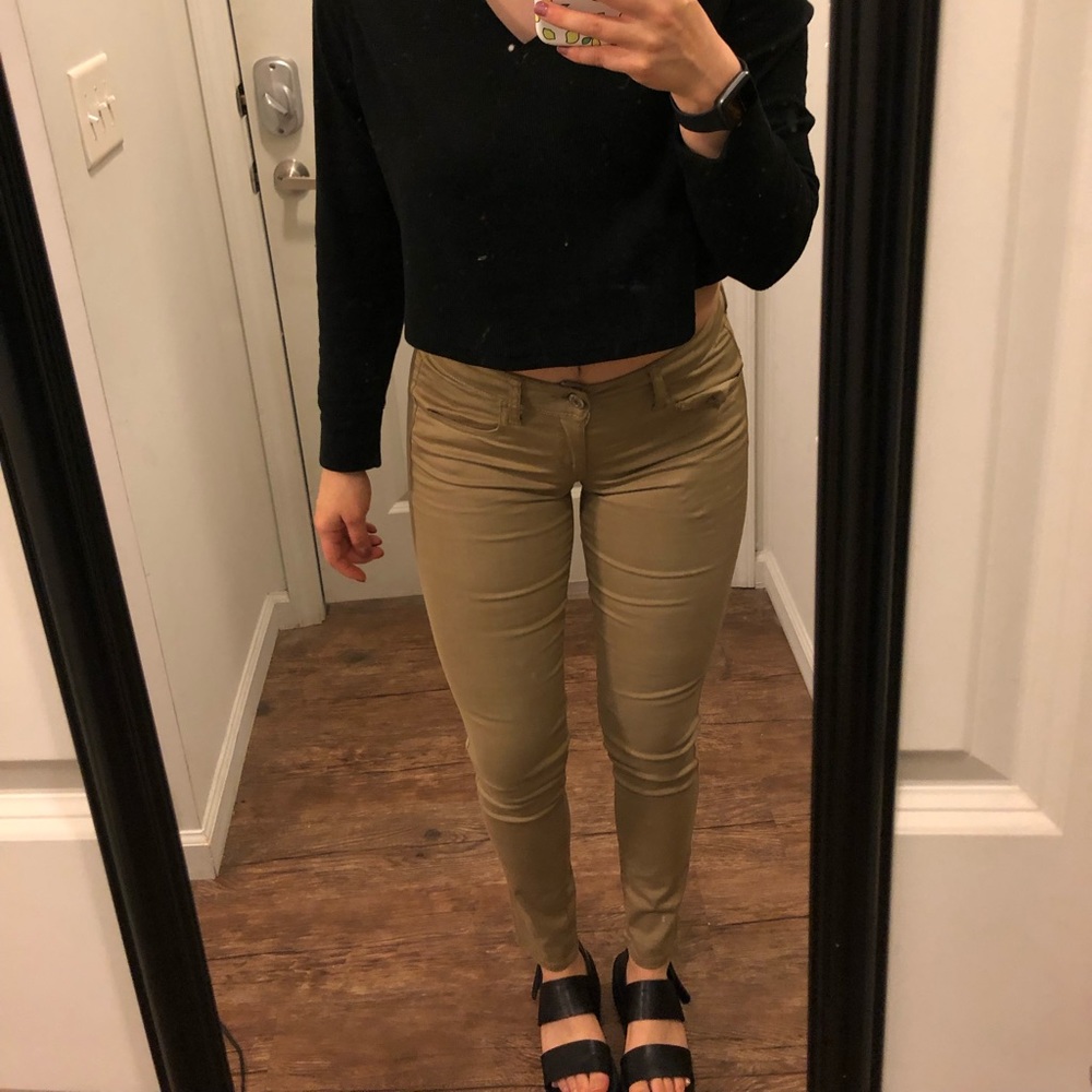Khaki american eagle jegging